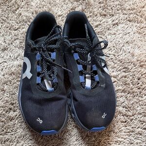 On Running Black and Gray Athletic Shoes